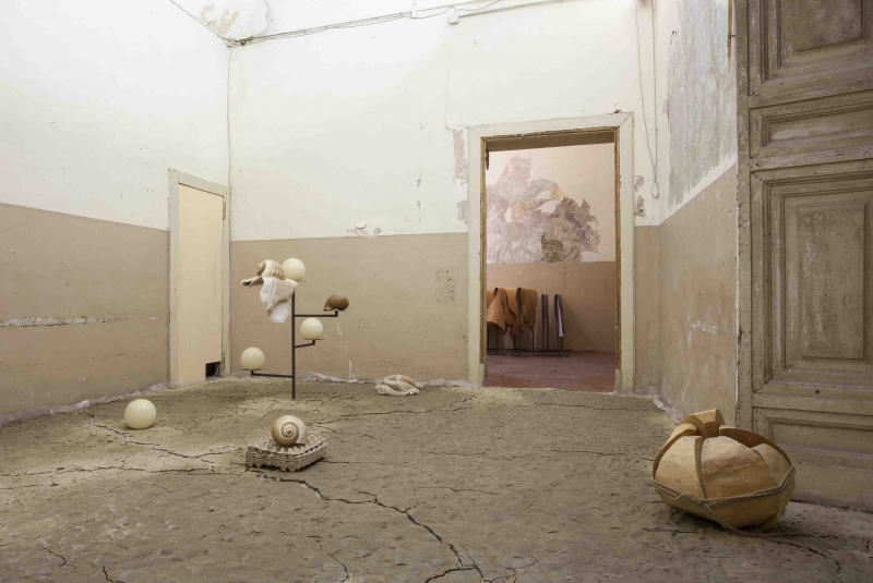 Things That Happen, Things That are Done. On  Beginnings and Matter, 2014, installation view of the exhibition at Fondazione Morra Greco, Napoli