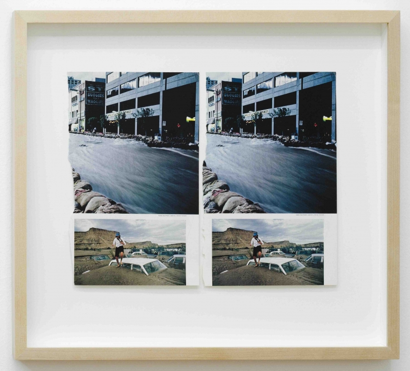 An Instance of the Fingerpost, 2010, ritagli di National Geographic, cm 41,5 x 47,5.