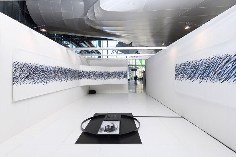Generare corpi celesti - Esercizi di stile, 2020. Installazione. ph Giorgio Benni