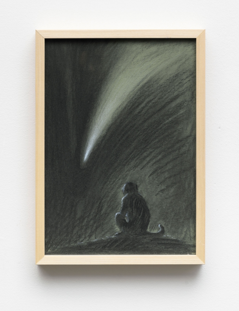 Prevoluzione (cosmo) 1, 2025. Charchoal and pastel on paper, cm 31,2 × 22,5