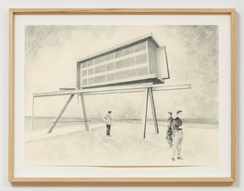 Architettura Ecodinamica, 2025. Matita su carta, cm 51,5 × 67,5 